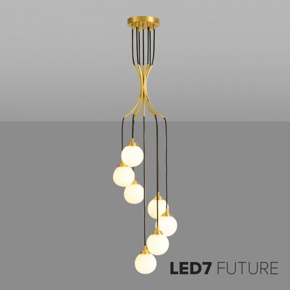 Loft Industry Modern - Gold Grape Chandelier